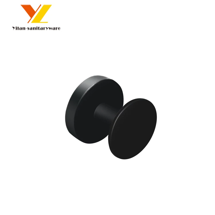 Black Bathroom Accessories Bath Wall Mounted Towel Shelf Stainless Steel Bathroom Towel Rack