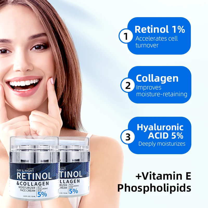 Private brand night Cream Anti Aging Cream Tightening Collagen Repair Retinol Face Cream with Support customization