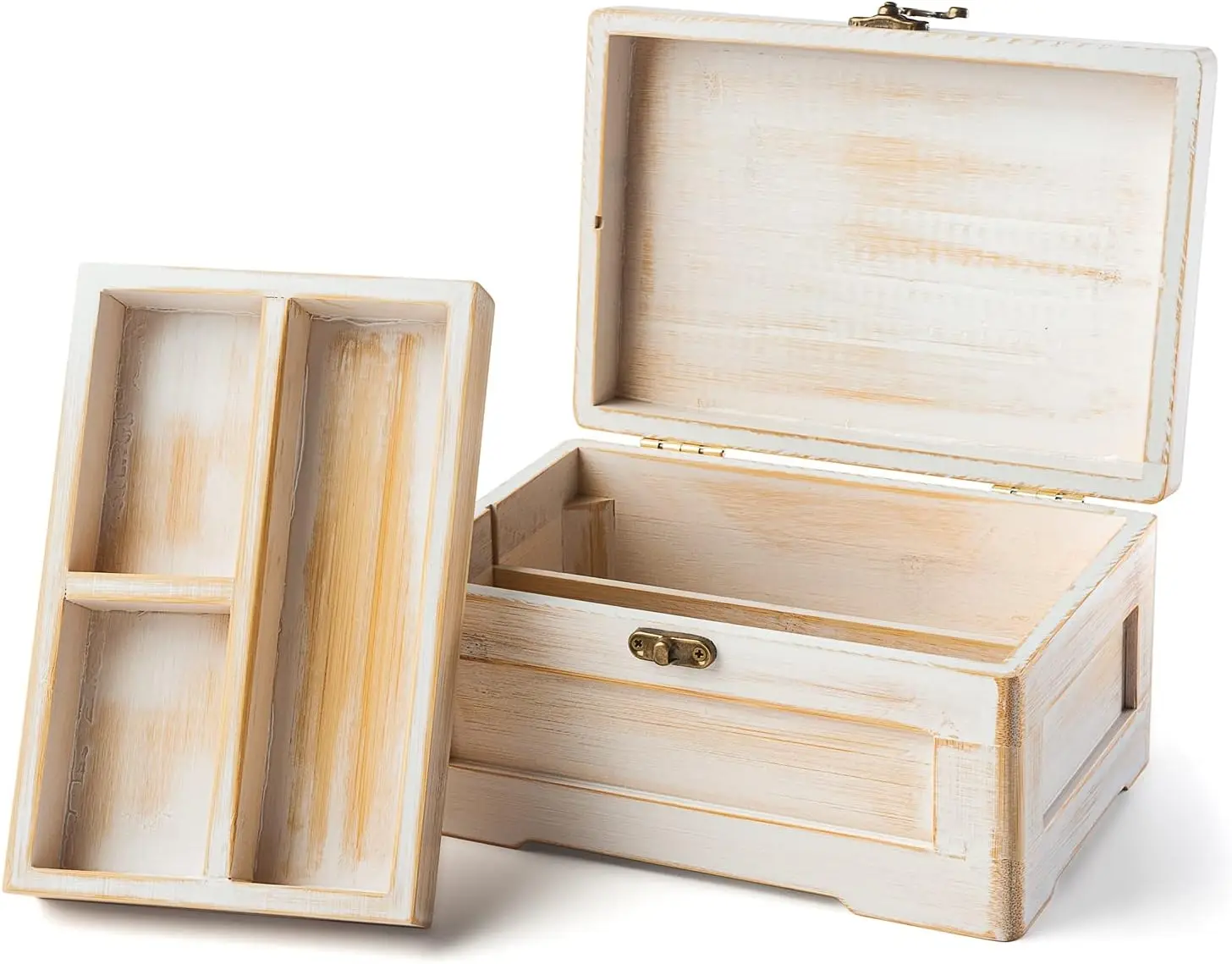 bamboo wooden herb stash box with rolling tray storage container to store smoking accessories grinder pipe rolling papers