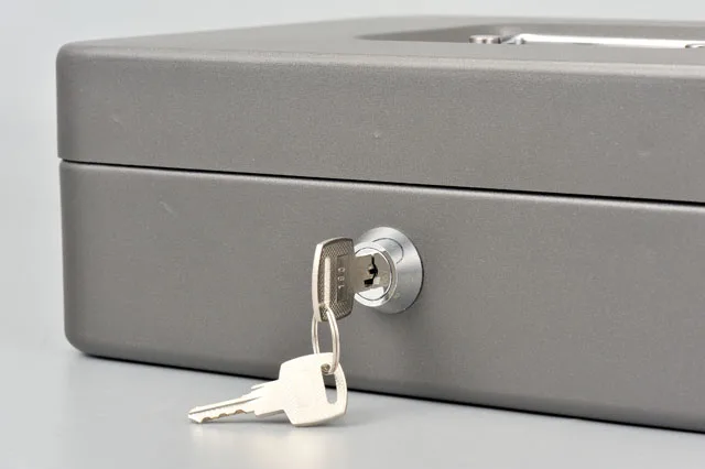 Сейф для денег, коробка для наличных денег с новой крышкой, лоток и крышка для монет с 5 ячейками