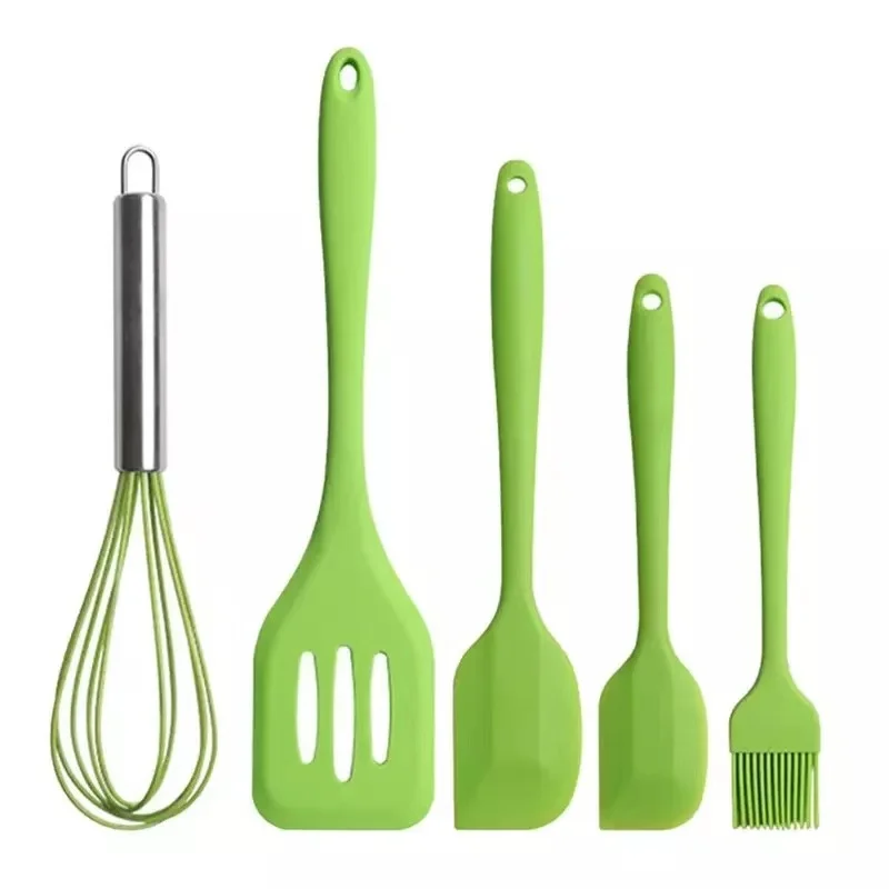 Cosmetic Baking  pink Mini Spatulas Silicone Heat  Brush and Spoon Resistant Small Silicone Spatula Set