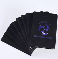 Game Genshin Impact Anime Peripl Notebooks Simple And Fashionable Office Black Matte Book Anime Cosplay Handbook