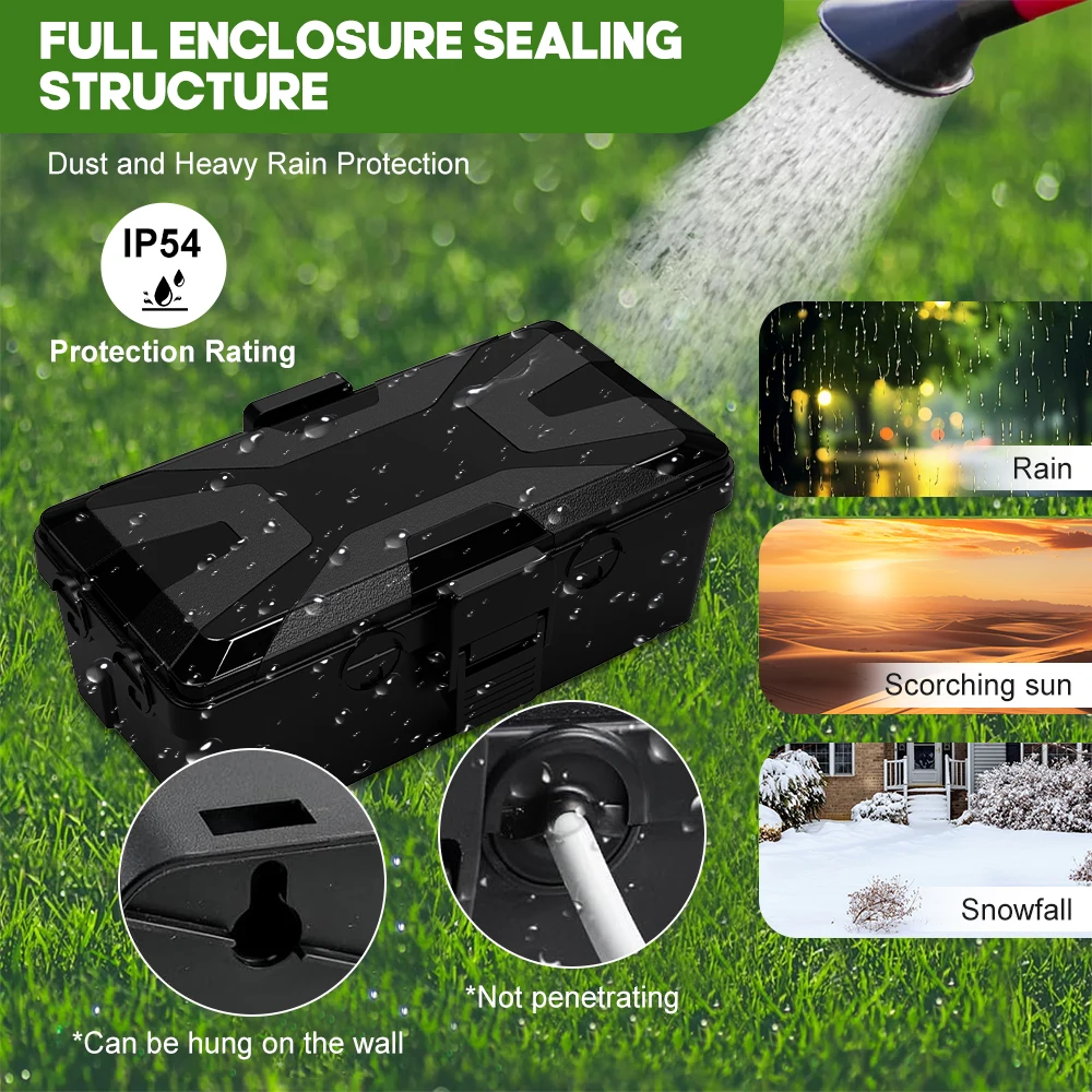Allifemax Outdoor Electrical Power Box Outdoor Electrical Protection Box Outside Electric Waterproof Boxes