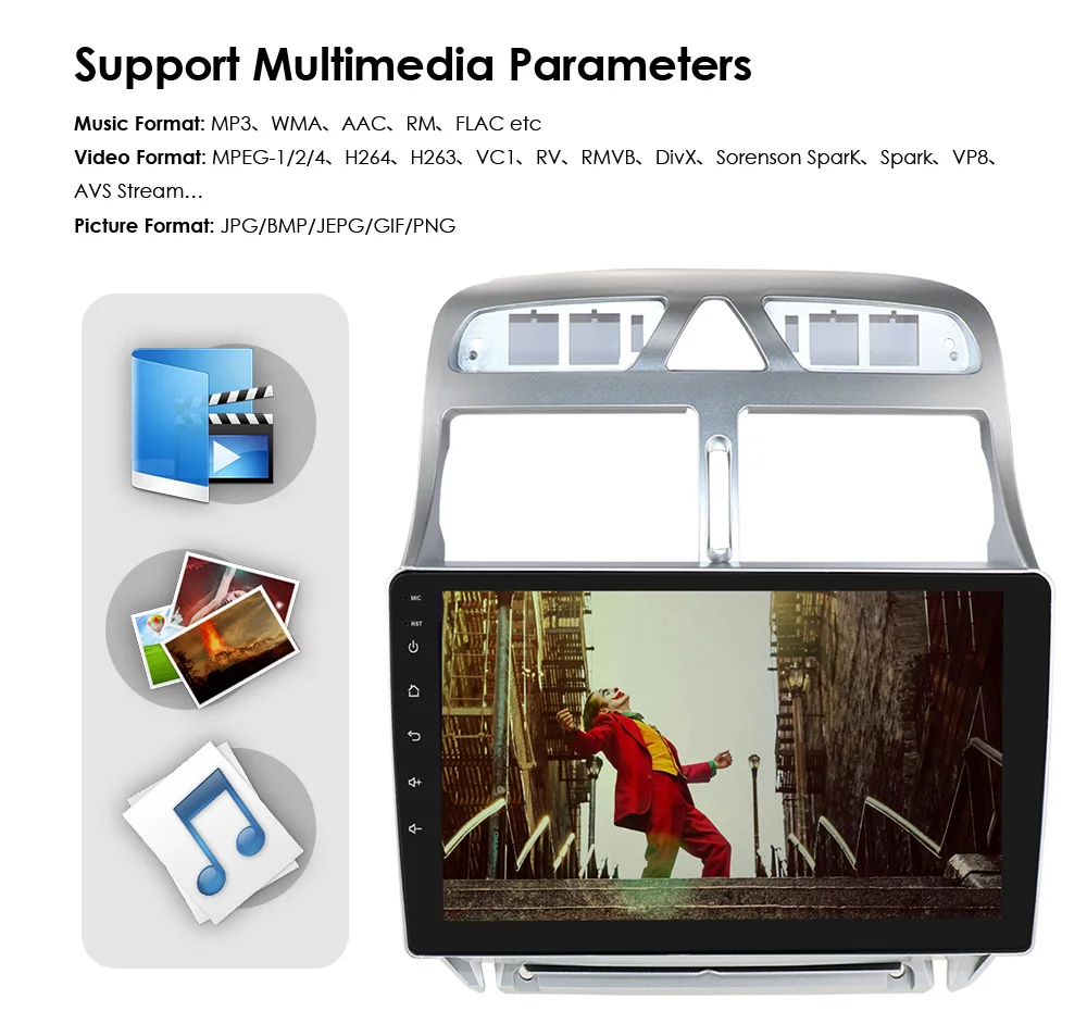 9 inch Car Radio For Peugeot 307 2002-2013 Android 10 Car DVD GPS Navigation Multimedia Player Stereo Video Autoradio