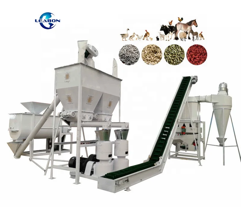1000KG/H Farm Use Chicken Feed Processing Machine Poultry Prawn Feed Machine Animal Food Pellet Making Machine