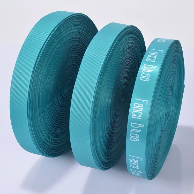Cheap custom printed logo personalized polyester ribbon