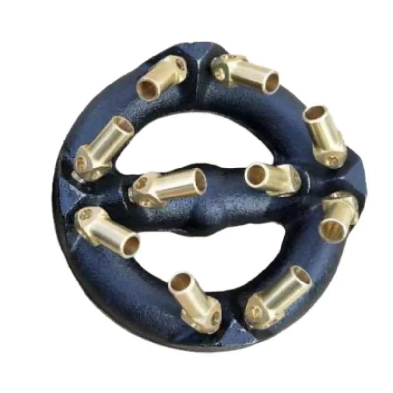 Commercial Wok Stove 10 Brass Tips Propane Natural Gas Cast Iron Jet Burner Industrial Burner