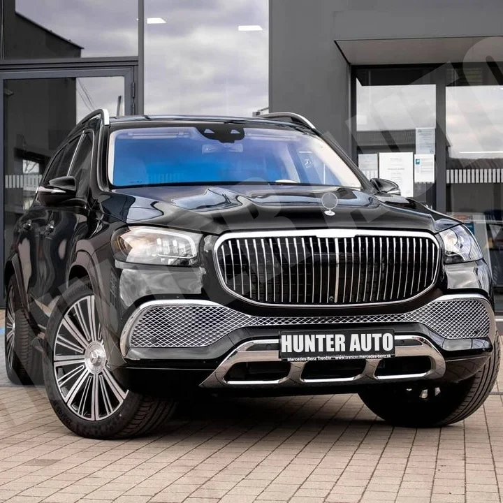 Maybach стиль корпус комплект для Benz GLS X167 GLS500GLS63GLS450GLS400 с передним бампером, передняя решетка, задний бампер