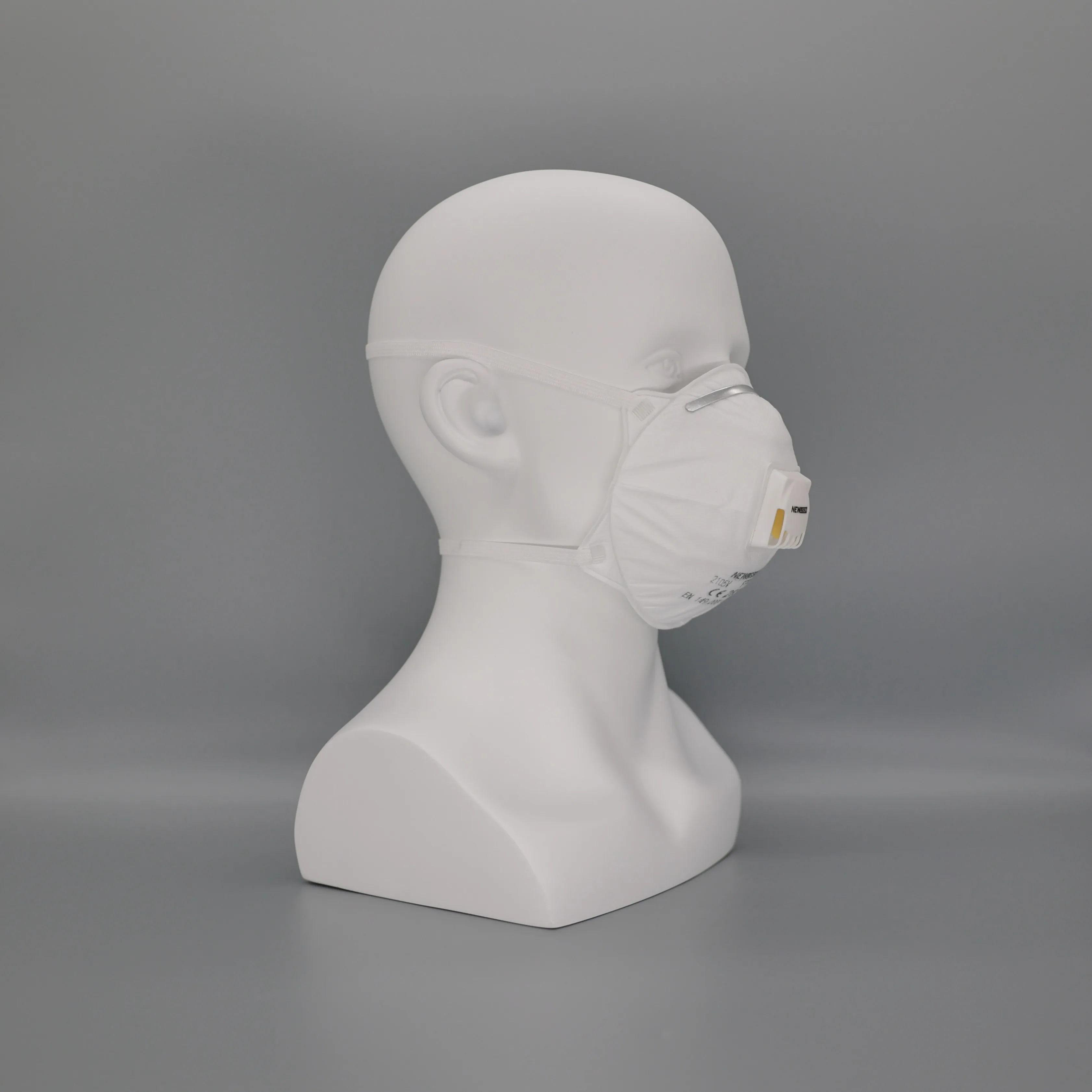 Маска одноразовая Защитная Kn95, СИЗ с фильтром, респиратор с клапаном, белый список носа