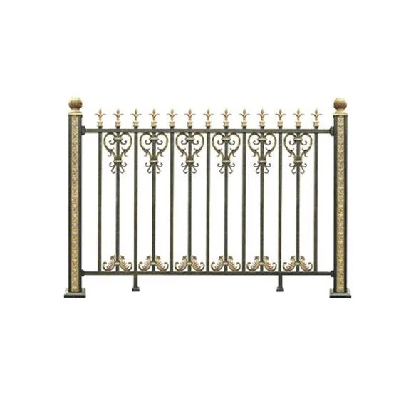 Home Garden Cheap Custom Hot Dipped Galvanized Metal Steel Panel Wrought Iron Picket Fence Panels