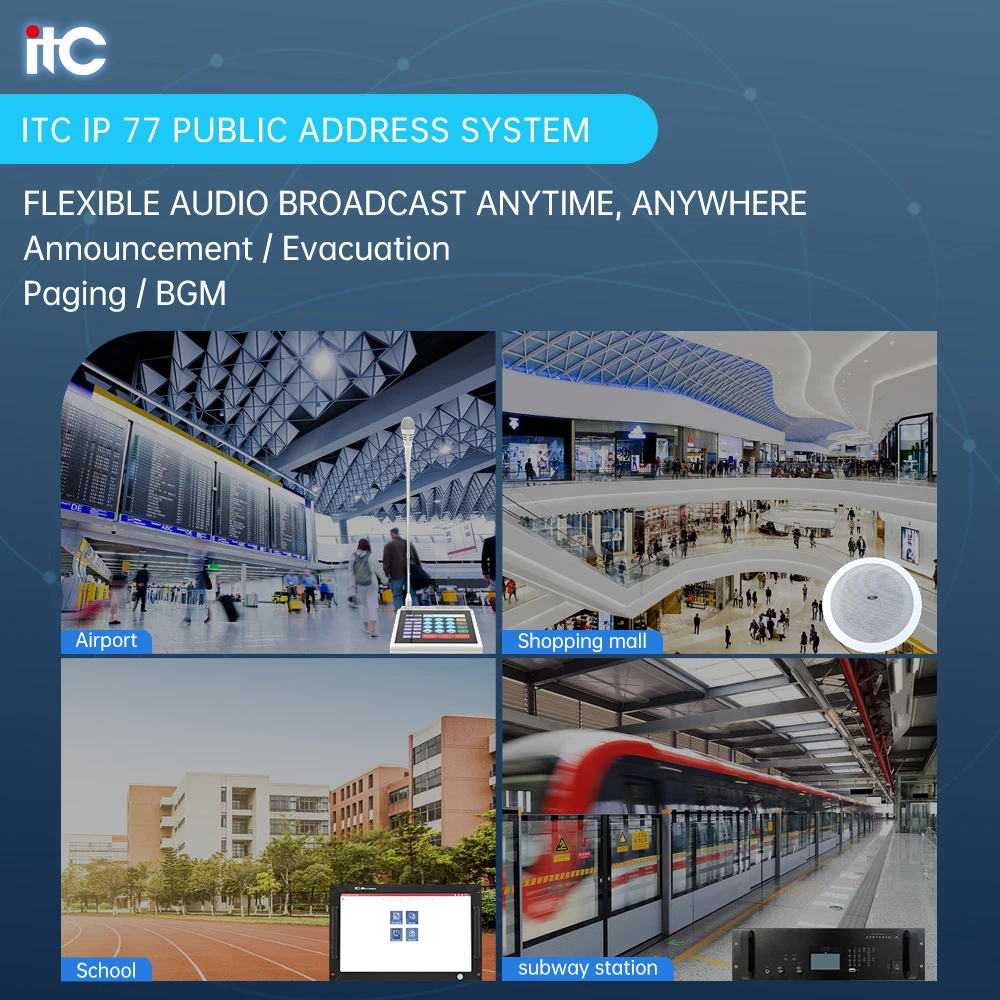 ITC Digital IP network intercom system audio IP Intercom system for emergency situations