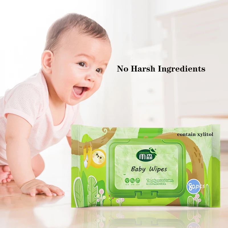 Factory Price Baby Wipe Biodegradable Unscented Baby Cleaning Wipe cotton wet wipes