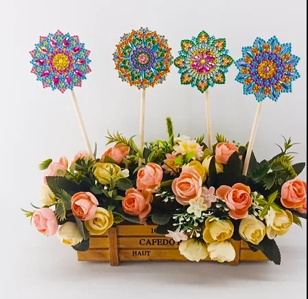 5D Diamond Art Painting ornament flower ornament Diamond flower Set Handicraft Diamond home garden Embroidery gift