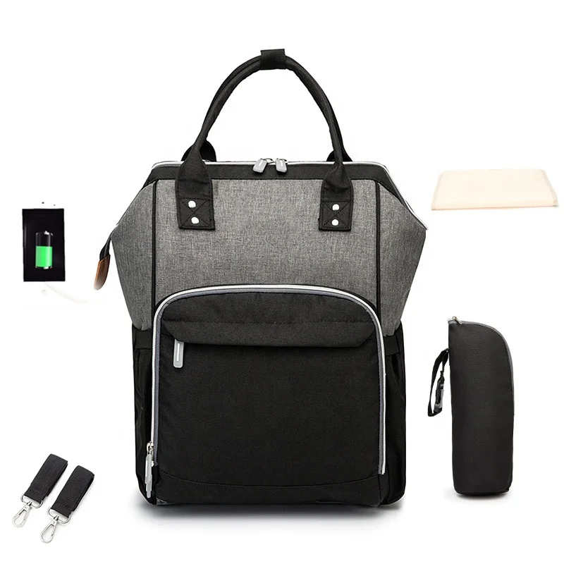 Verified Supplier Customized Polyester Baby Diaper Backpack Bags Bag 3 in 1 with Changing