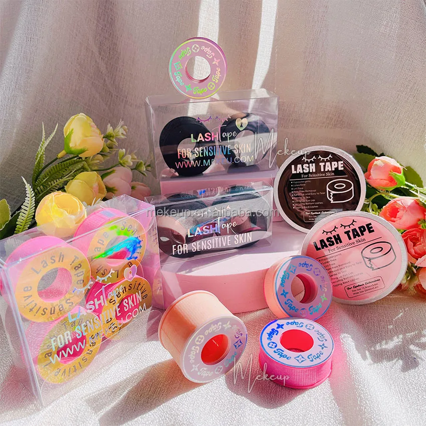 Waterproof Plaster 3m Pink Skin Sensitive Extension Adhesive Medical Eyelash Lash Tape Silicon Gel