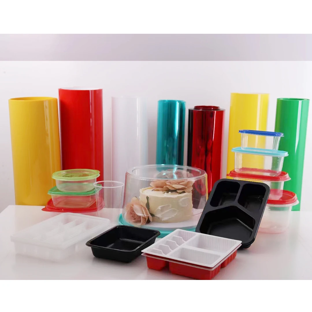 OEM Design Anti-Scratch Pet Sheet Film colorful Transparent Thermoformed RPET Film Roll