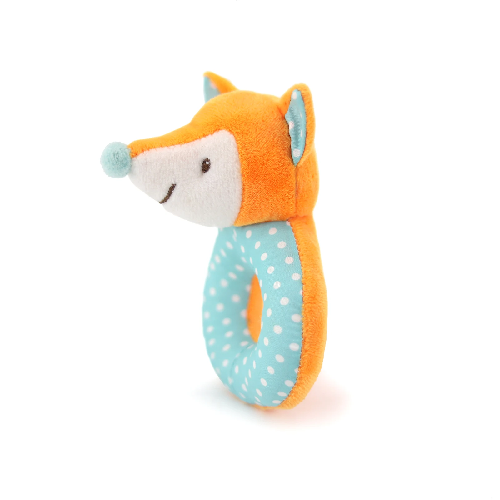Baby Lovely Fox Soft Rattle Toy, Plush Stuffed Animal for Newborn Soft Hand Grip Shaker Over 0 Months
