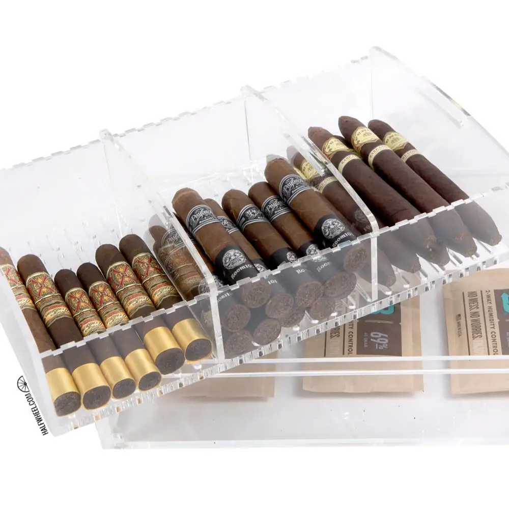 
custom cigar travel case/cigar display case 