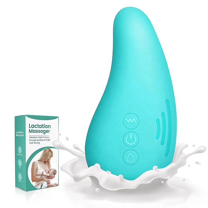 Лидер продаж, массажер для лактации, вибрирующий жидкий нагревательный USB-массажер для грудного вскармливания