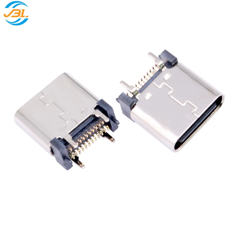 TYPE-C Vertical Female Socket 24PIN USB3.1 Connector High Frequency Fast Charge USB TYPE-C female socket H8.8