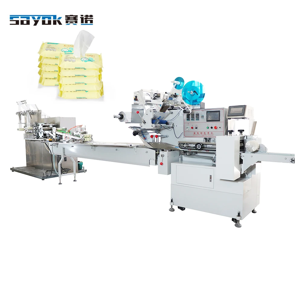 High Productivity Wet Wipes Making Slitting Packaging Machine Full Automatic Wet Tissue Production Line 5 Slitting Lanes