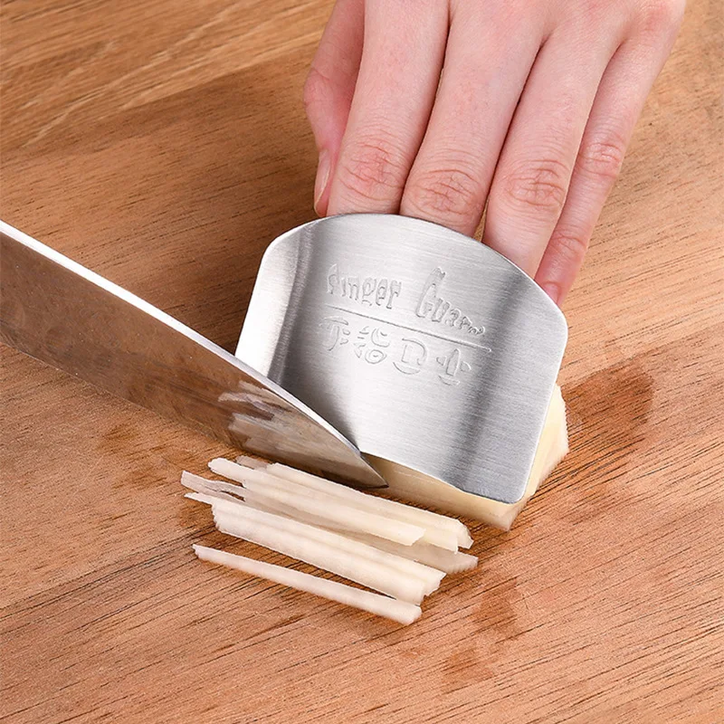 Stainless Steel Kitchen Tool Hand Finger Protector Knife Cut Slice Safe Guard finger knife kitchen gadgets