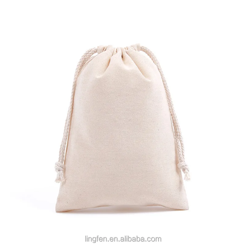 
Wholesale plain white cloth dust bag cotton drawstring dust bag for handbag 