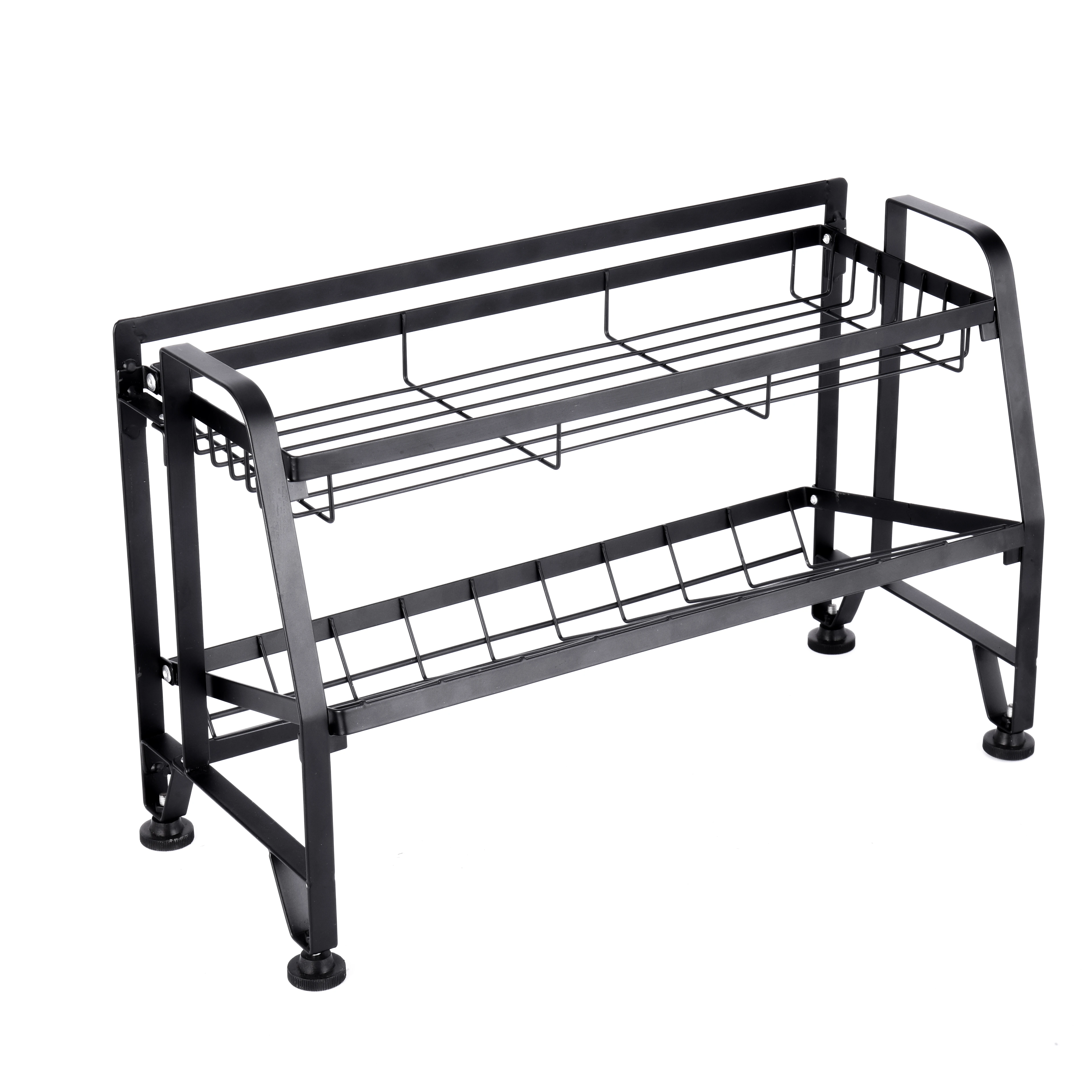 2020 Top Sale Houseware Series Metal Iron 2 Layer Kitchen Storage Rack