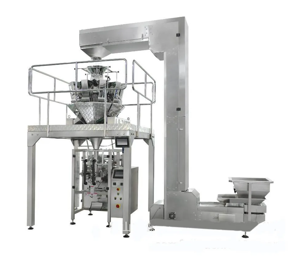 Combination Weigher Candy Peanut Biscuit Bag Packaging Machine Food Automatic Weighing Packaging Machine System