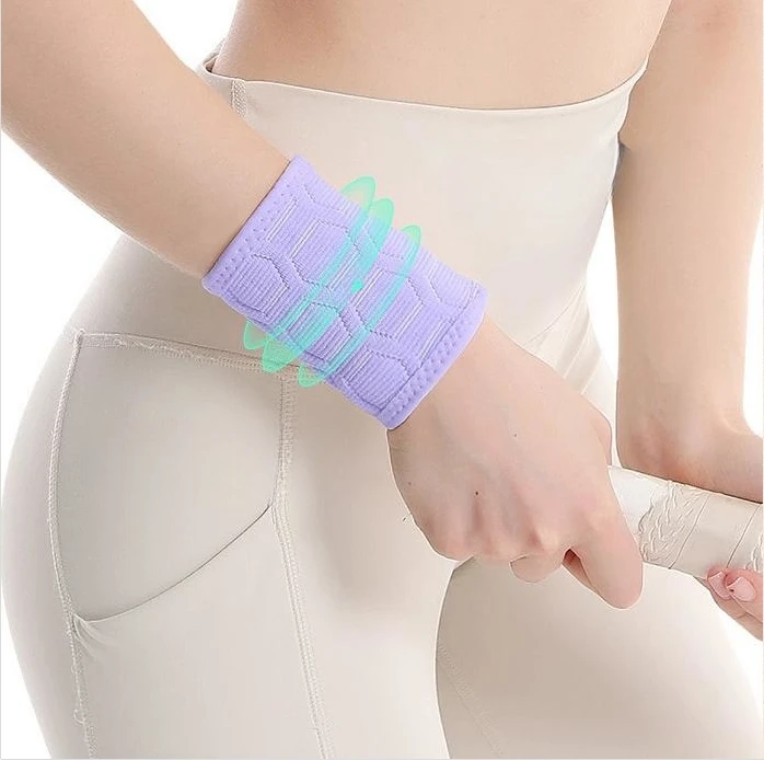 New Design Moisture Wicking Athletic Cotton Terry Cloth Sweatbands Sports Wristband Brace for Tenis