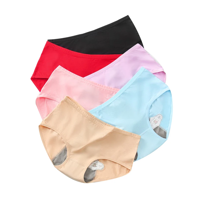 
Leak Proof Menstrual Period Panties Women Underwear Physiological Pants Cotton Health Seamless Briefs Middle Waist For Female 