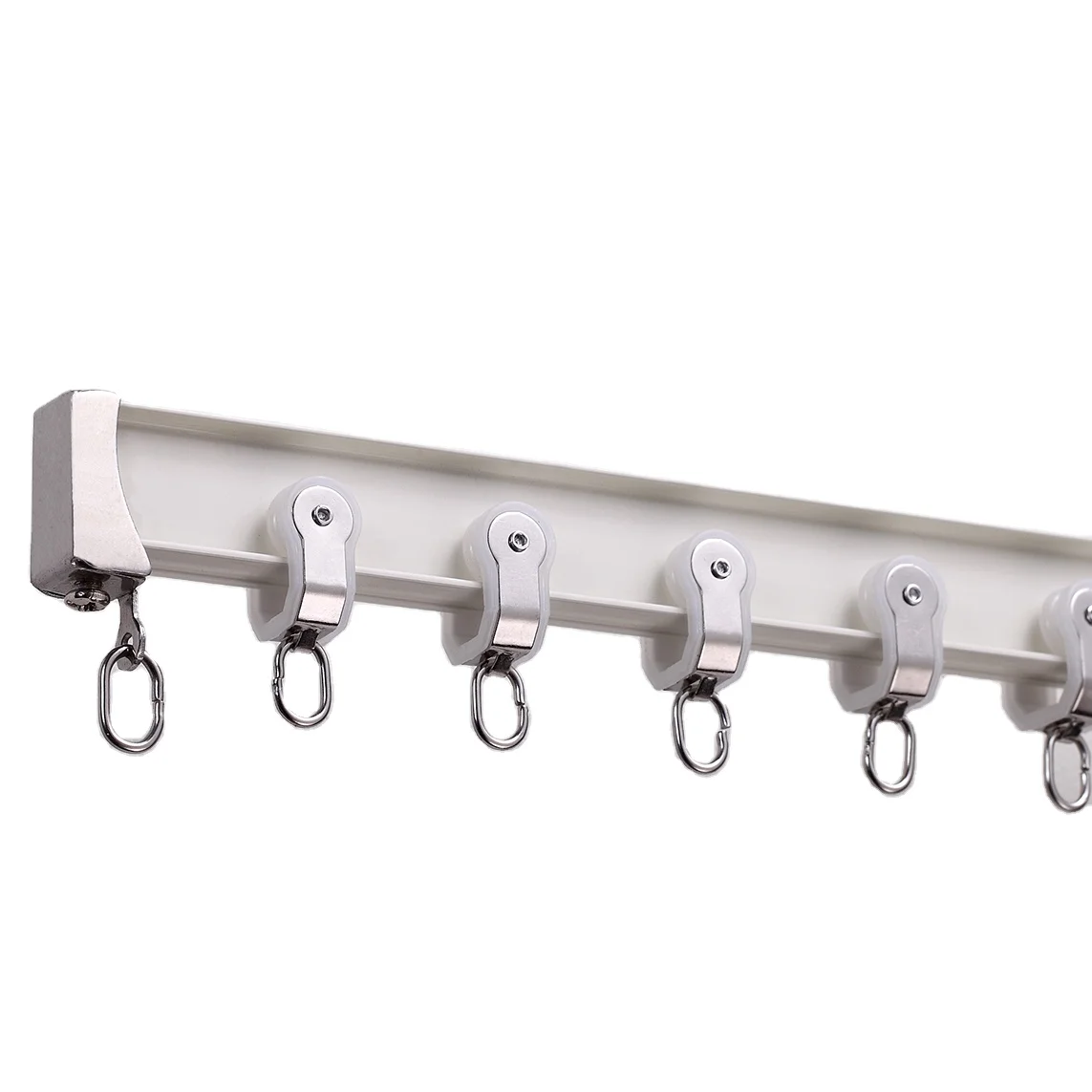 Best selling heavy duty bay window aluminum curved flexible curtain rail