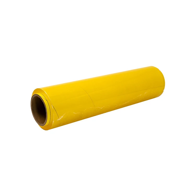 OEM Food Grade PVC Cling Film Wrap Stretch Jumbo Roll 8-15mic 30-50cm Width Custom Size Meat Packing Fresh Film Logo Printing