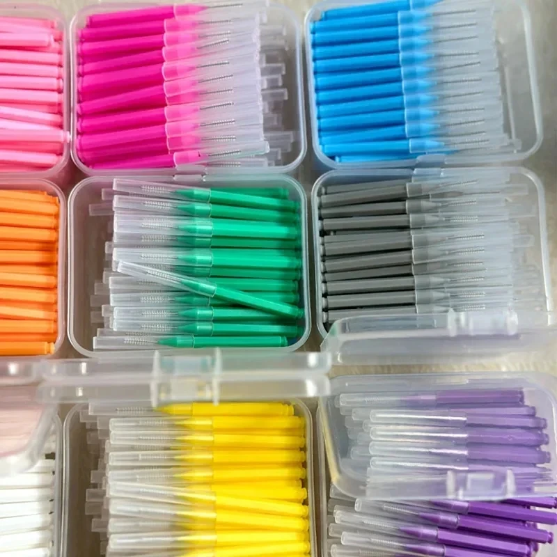 Interdental Brushes Dental Floss Teeth Brush Cleaning Toothpick Healthy for Teeth Cleaning Oral Care with Box Package