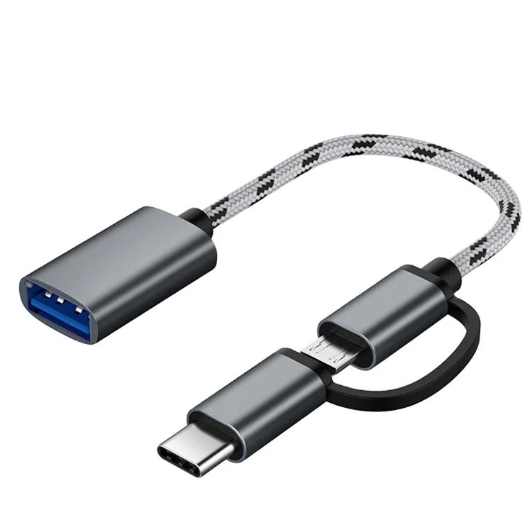 USB 2.0 cable to micro USB adapter  date otg cable charger cable Link U Disk Reader