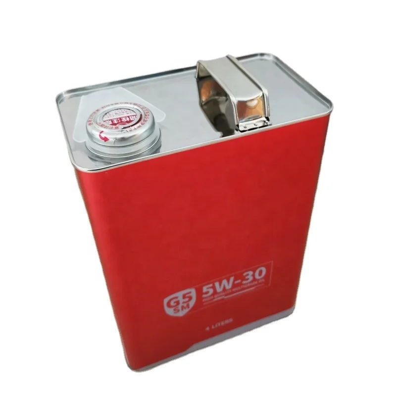 Таможня напечатала 4 литр F тип металла может продолговатые моторного масла жестяные банки с Японией Металл Squeeze кепки