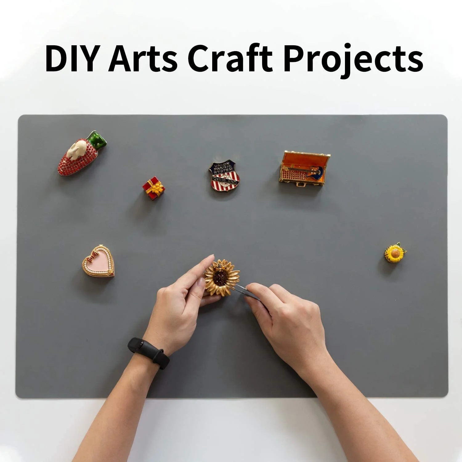 Extra Large Silicone Mats for Crafts Silicone Placemats for Dining Table Countertop Protector Reusable Dough Rolling Baking Mat