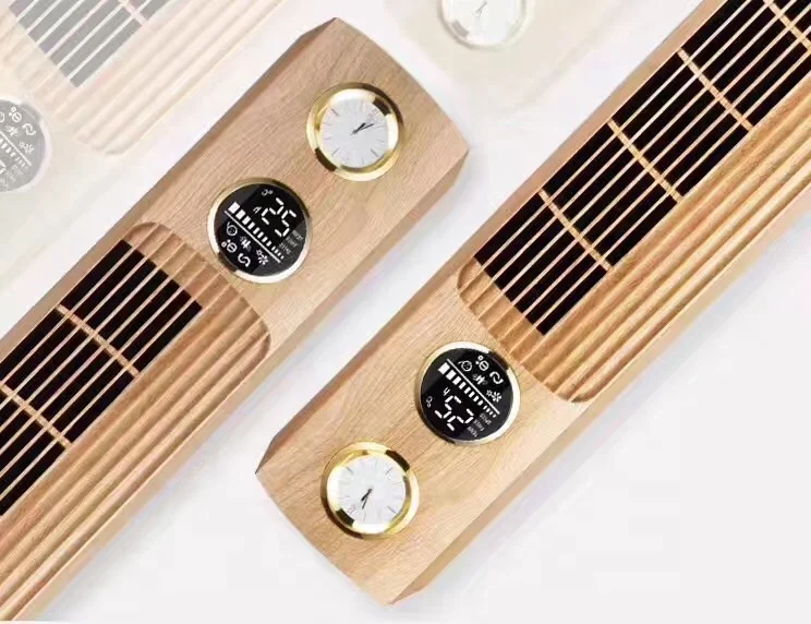 Tower fan with Electrical Remote Control Standing WIFI control wooden Tower Cooling Fan