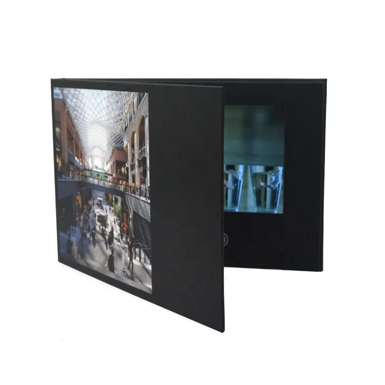  Заказной 4 3 7 10 дюймов LCD цифровая книга Видео подарочная карта видео брошюра каталог для бизнес