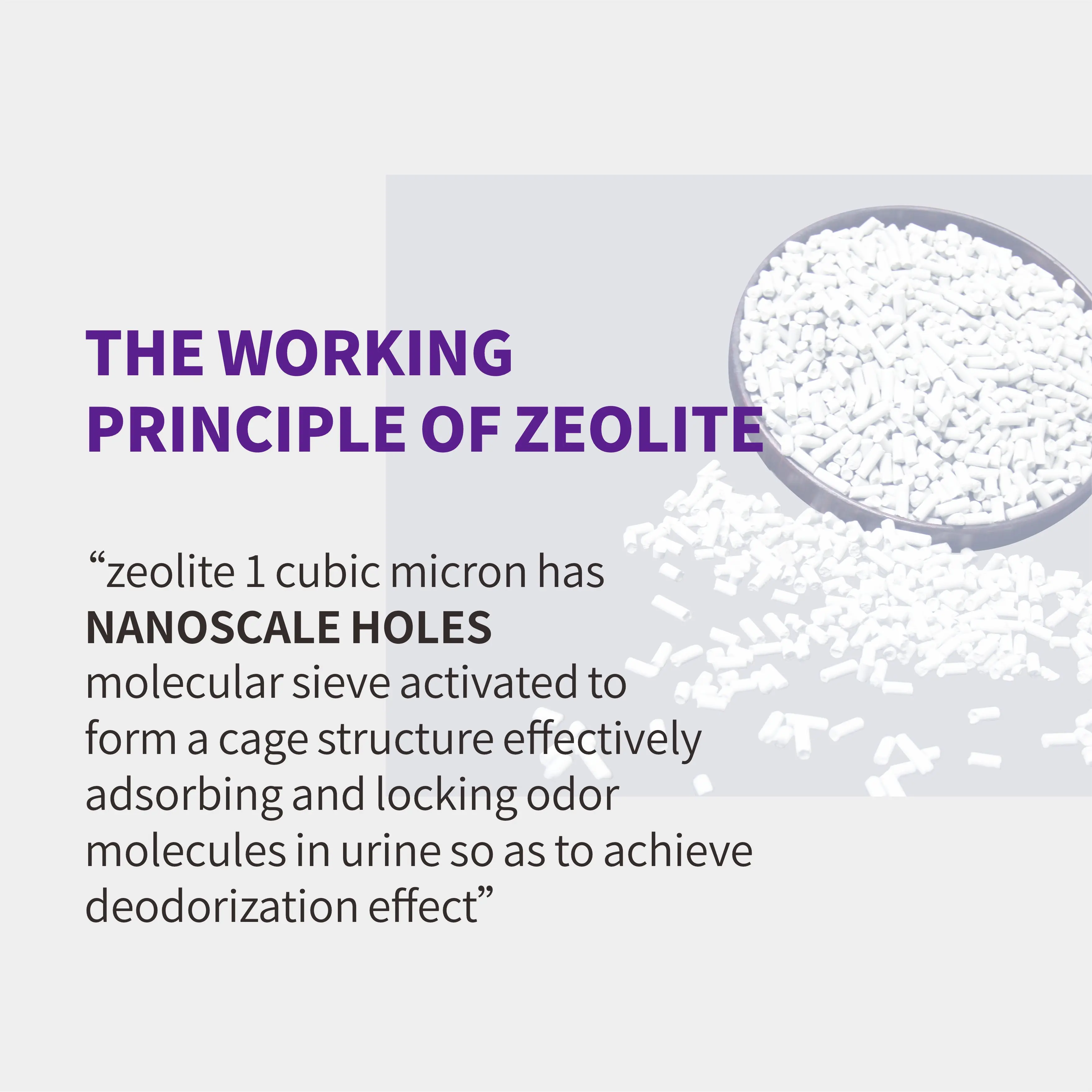 Environmentally friendly super strong adsorption and odor control dust free zeolite cat litter