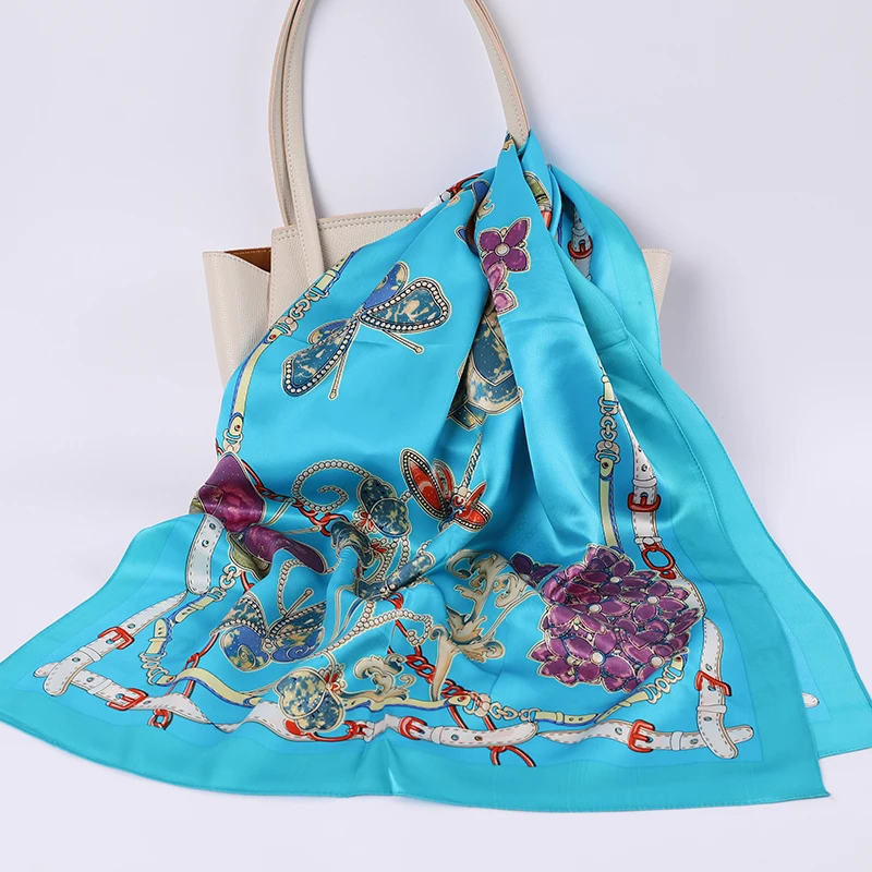 Китай, различные, хорошее качество, цифровой печати, сатин, 55*170 см, шаль, шарф