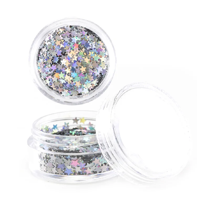 Professional Made Good quality small glitter sequins/high quality star shape glitter flakes for decoration