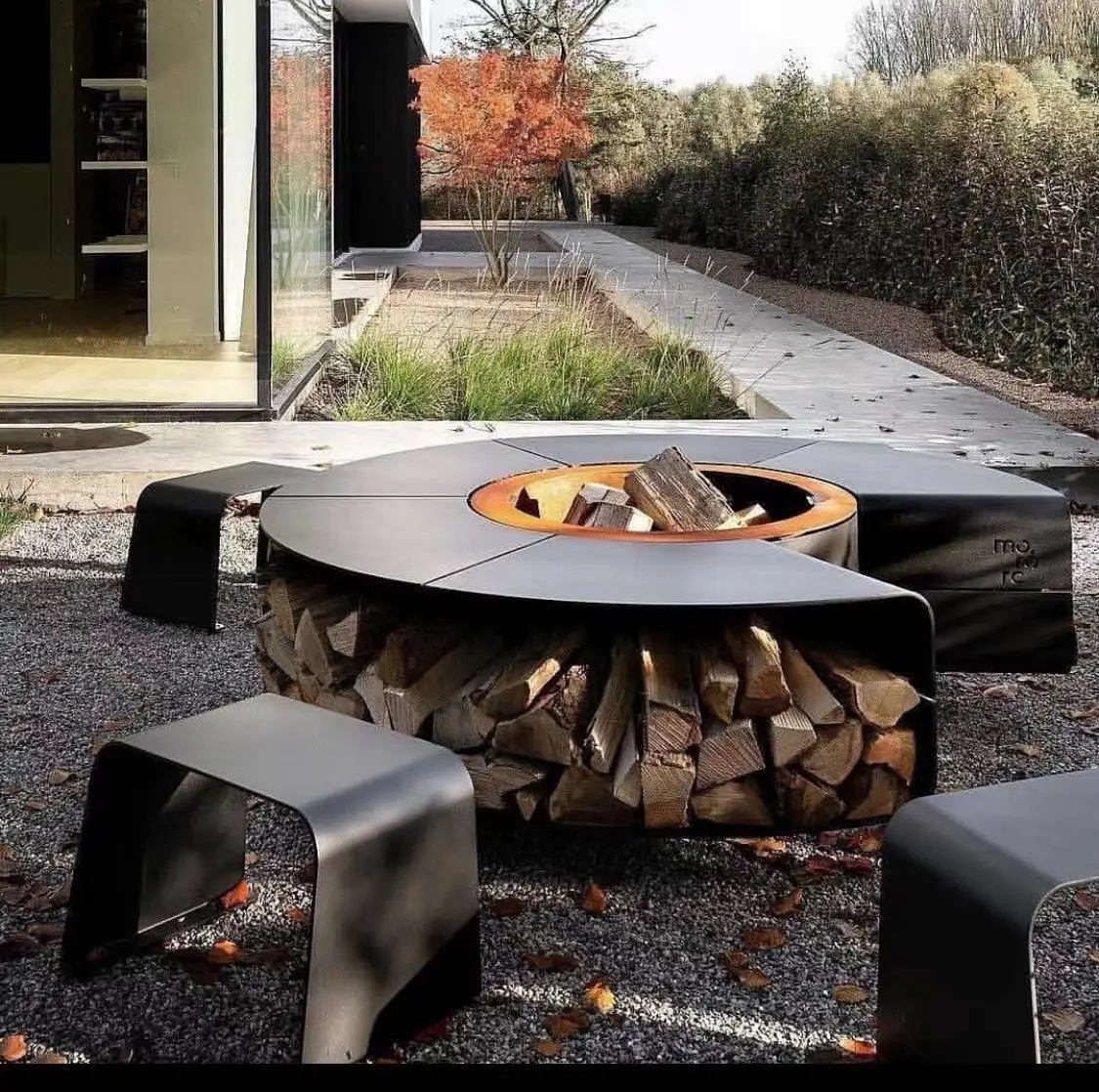 Outdoor Fire Brazier Oven Fire Pit Garden Fireplace and Grill