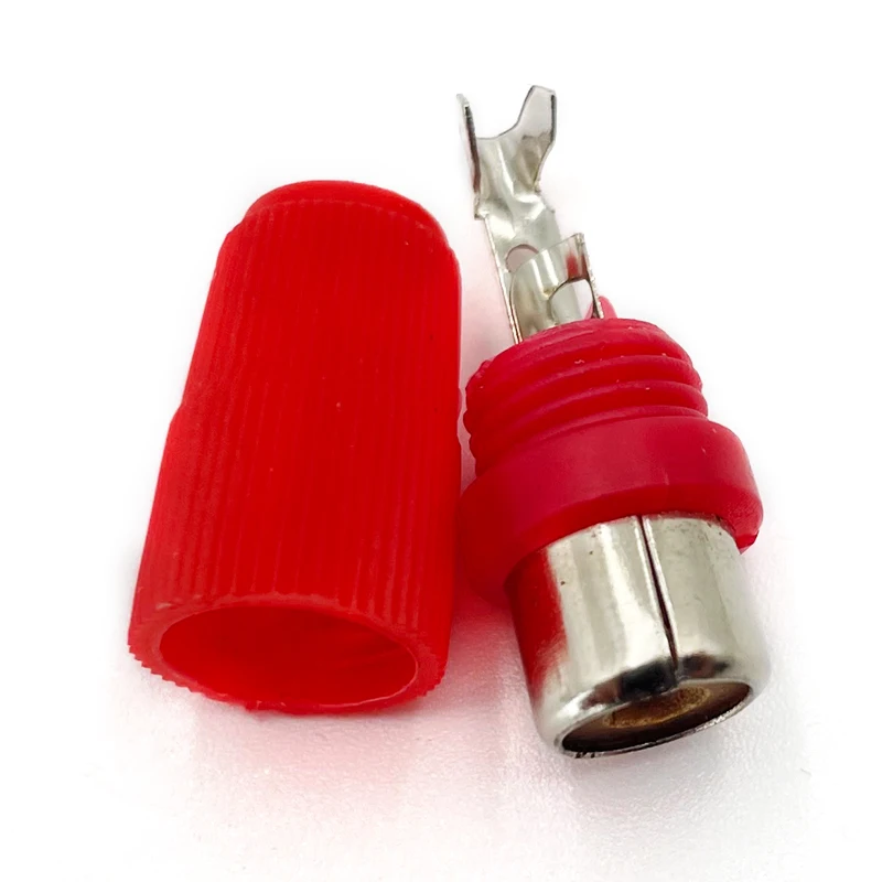 Wholesale Audio Video TV Speaker Round Tube Extension Cable Adapter Welded RCA Lotus Female Plug