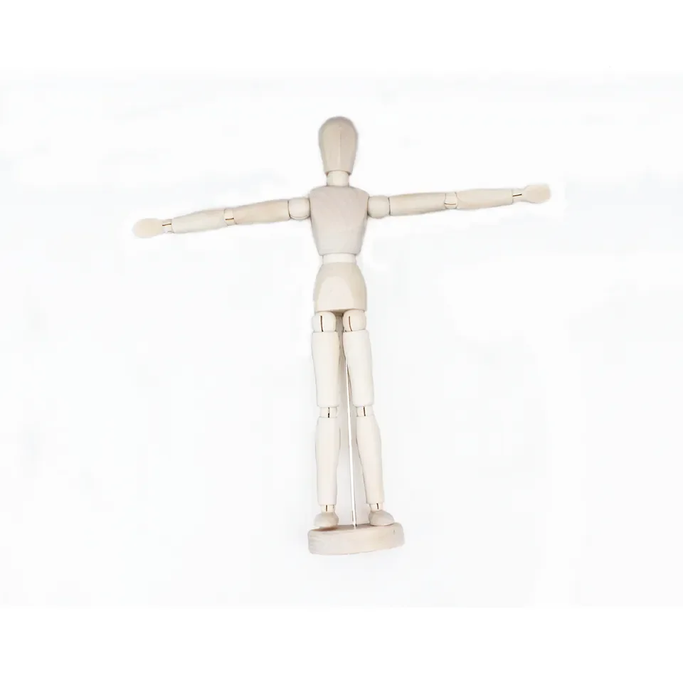 4.5/5.5/8-inch Flexible Body Art Supply Wood Artist Drawing Manikin Mannequin Model For Artist Drawing Sketch