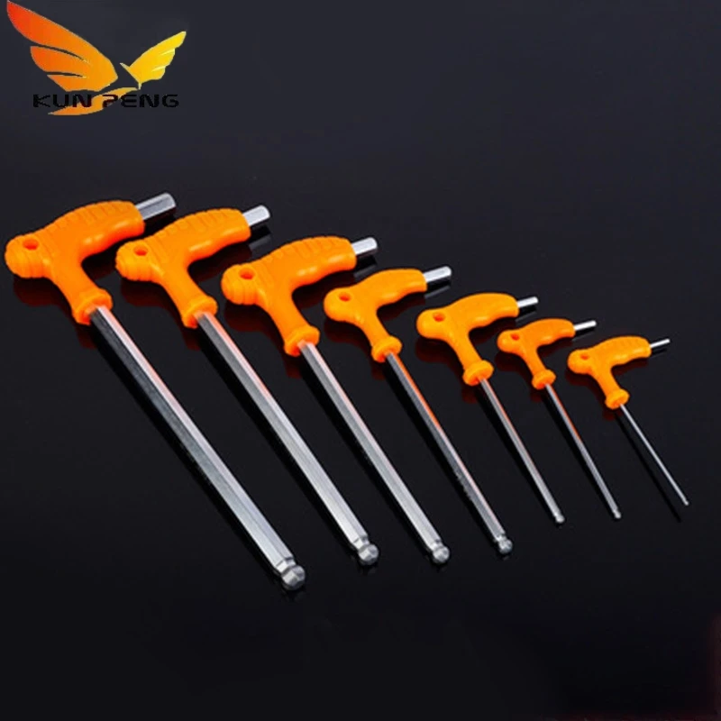 Customized High Hardness Steel T Handle Hex Allen Key Torx Wrench With Hole