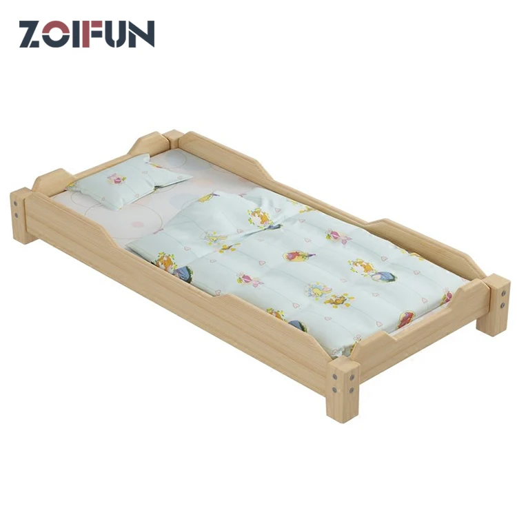 ZOIFUN Wholesale Nursery School Furniture Wooden Kindergarten Kids Children Bed