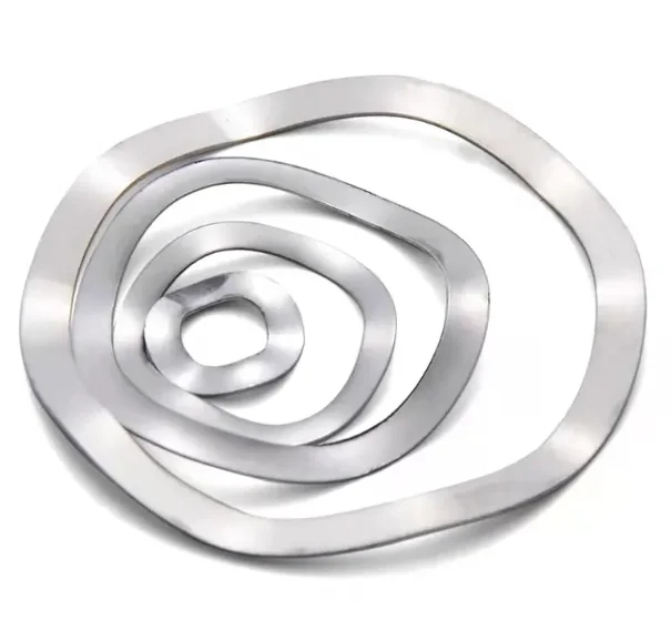 High Quality Oem For Ball Bearing Din137 Spring Steel 65mn Stainless Steel Wave Spring Washer 22 Mm Wave Shaped Spring Washer