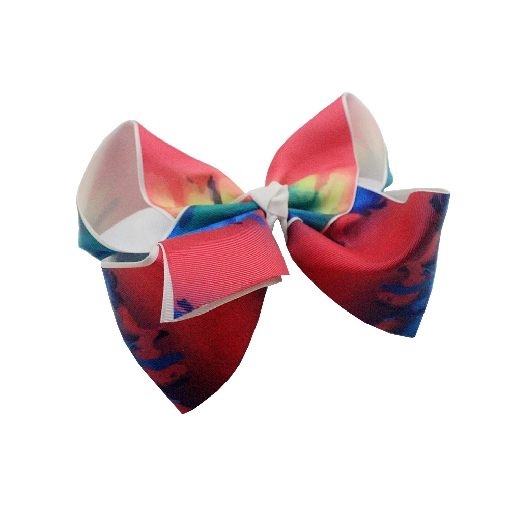 Детский бант JOJO, модные аксессуары для волос, Радужный бант, бутиковый зажим для волос, Оптовая продажа, детский бант jojo siwa 5 дюймов