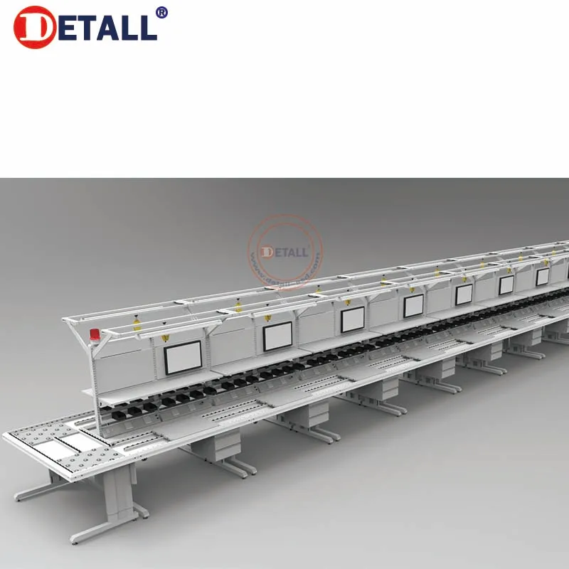 Manual production workbench assembly line working table smartphone assembly belt conveyor line